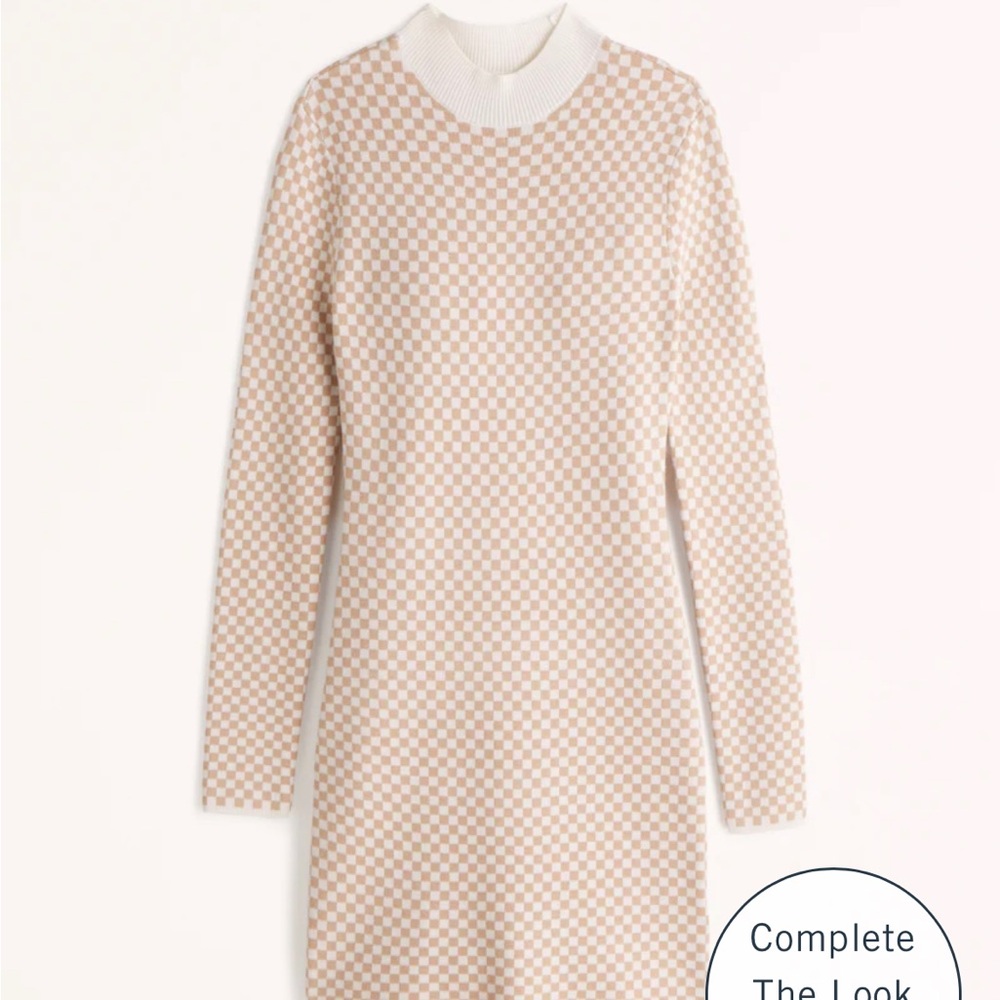 Abercrombie & Fitch Long Sleeve Mock Neck Sweater Dress